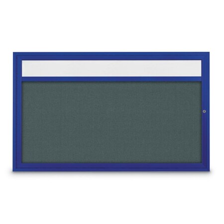 Hinge-less Radius Corkboard, 30x36, Black Alum Frame/Medium Grey